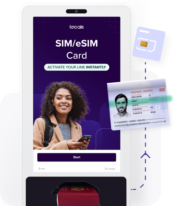 Issuance of activated SIM cards