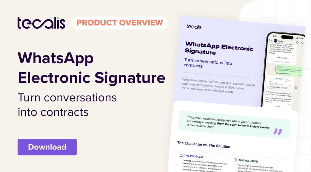 WhatsApp Electronic Signature