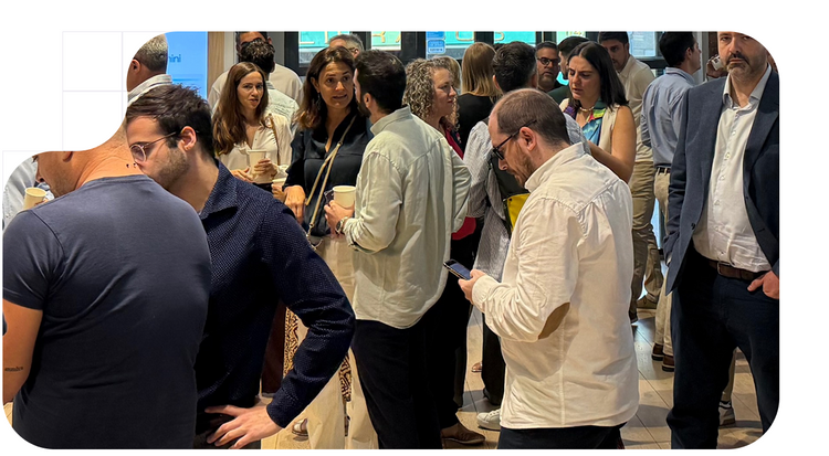 Descanso para café y networkings durante el Tecalis Industry Mornings